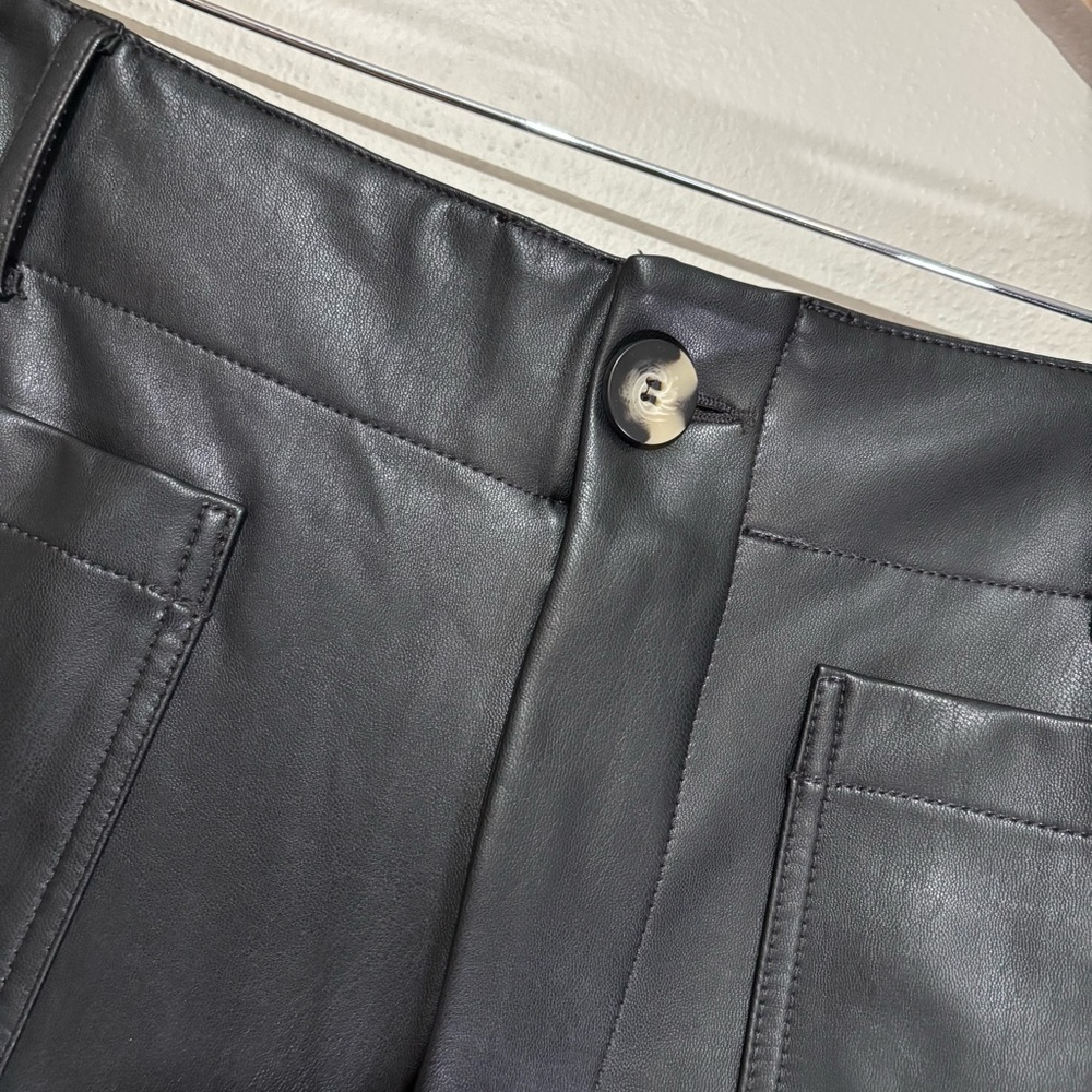 Maeve Anthropologie Colette Black Wide Leg Cropped Pants Size 30 - Picture 3 of 7